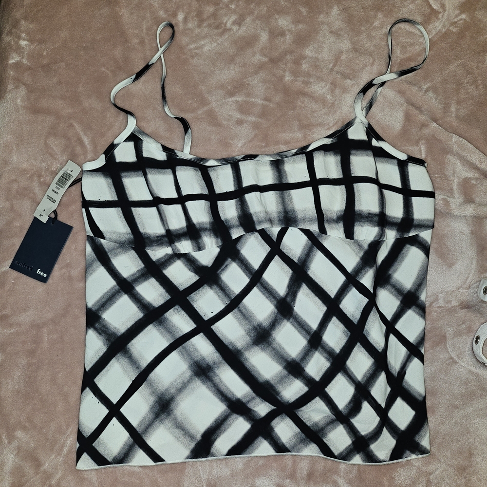Wilfred Black and White Checkered Camisole